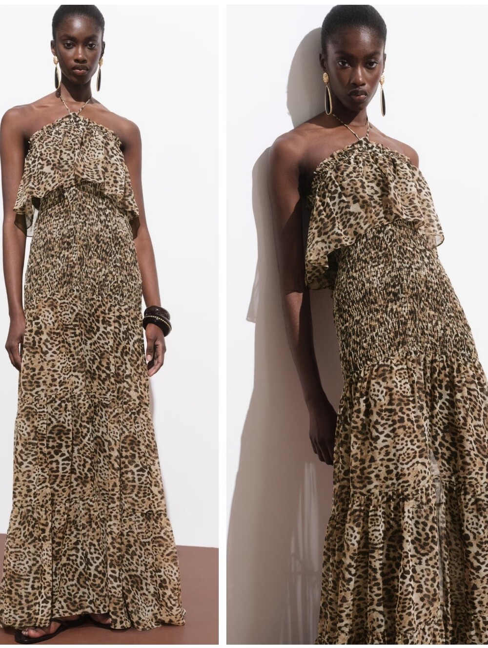 MANGO Leopard Dress